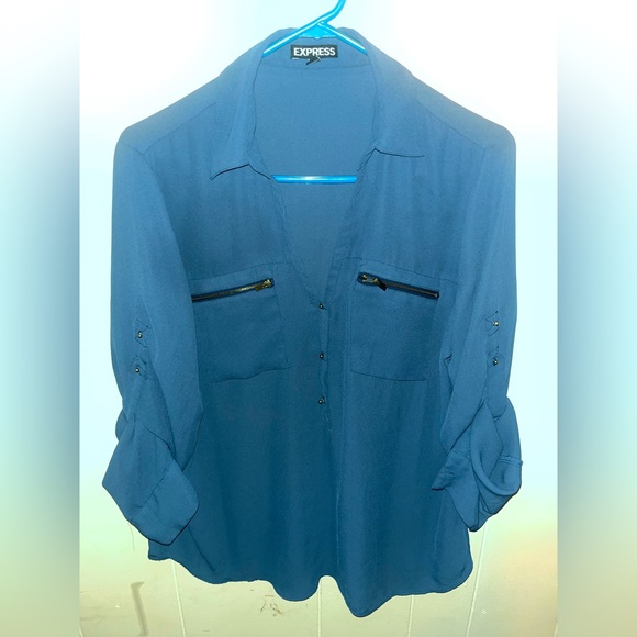 Express Tops - Express blouse large half button down 3/4 or long sleeve